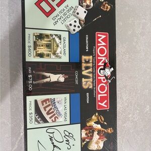 Monopoly Elvis Collector's Edition Board Game - Black and Red